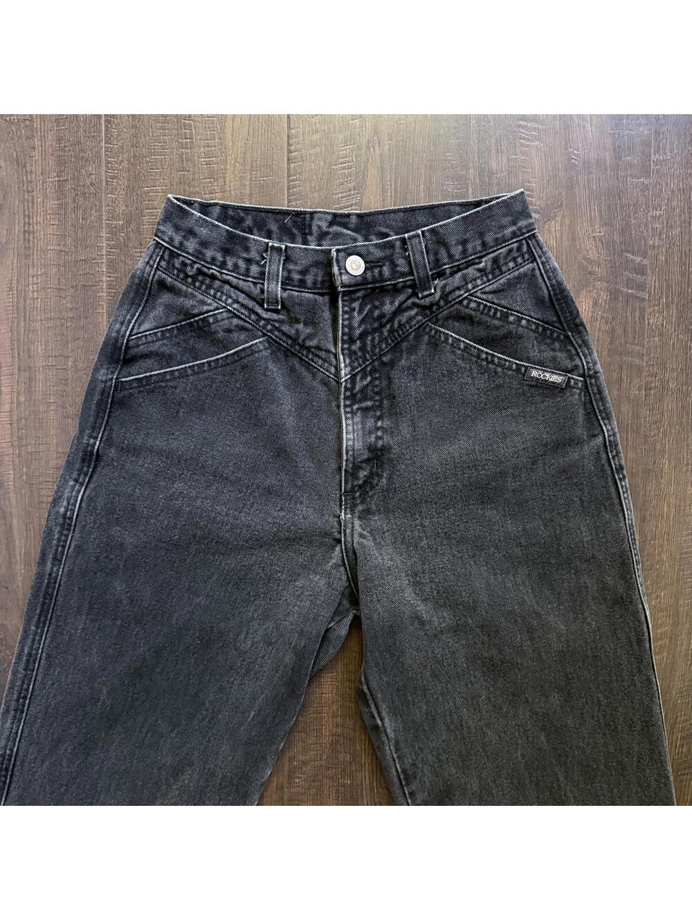 Vintage Rocky Mountain Jeans 24x30 High Waist Western Rodeo Cowgirl Hippie Boho